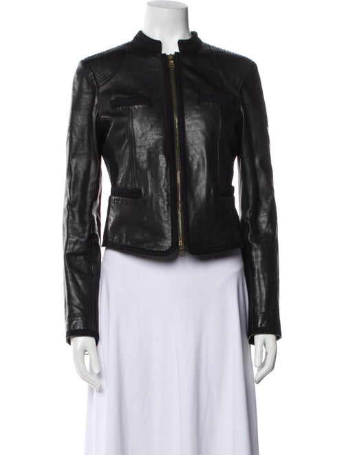 Diane von Furstenberg Leather Biker Jacket