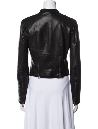 Diane von Furstenberg Leather Biker Jacket