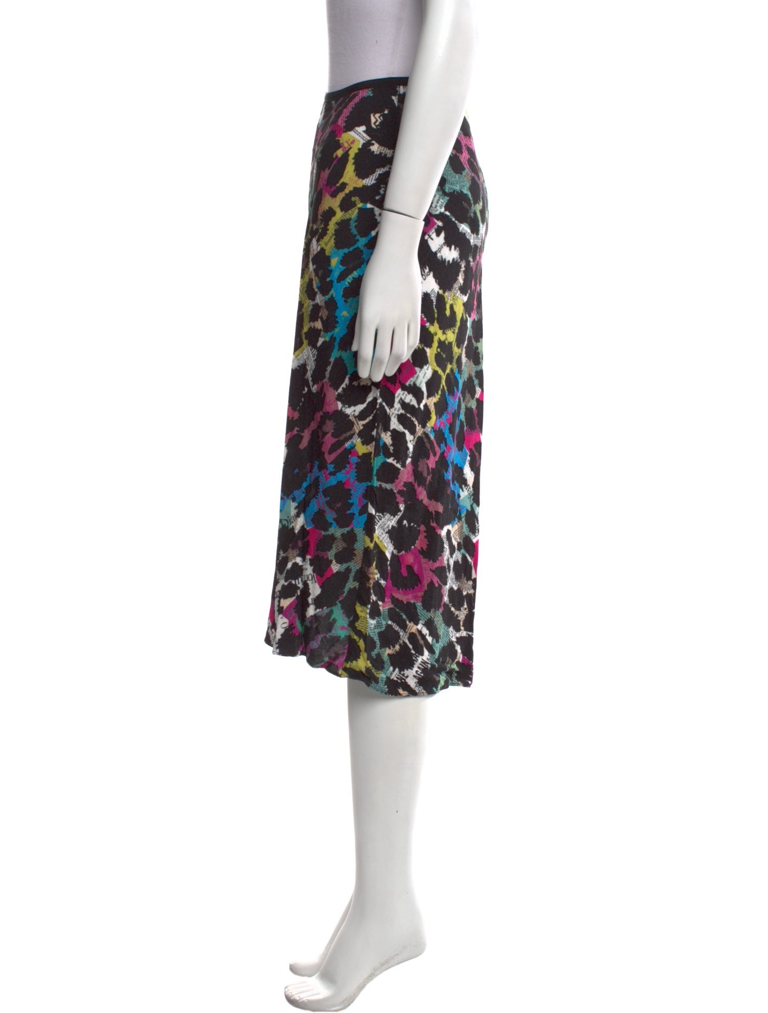 Diane von Furstenberg Animal Print Knee-Length Skirt