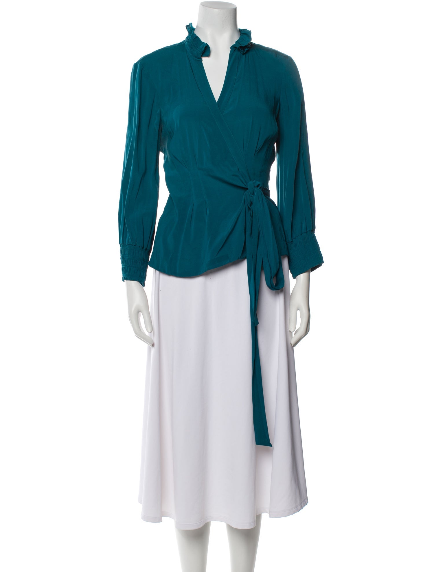 Diane von Furstenberg Silk V-Neck Blouse