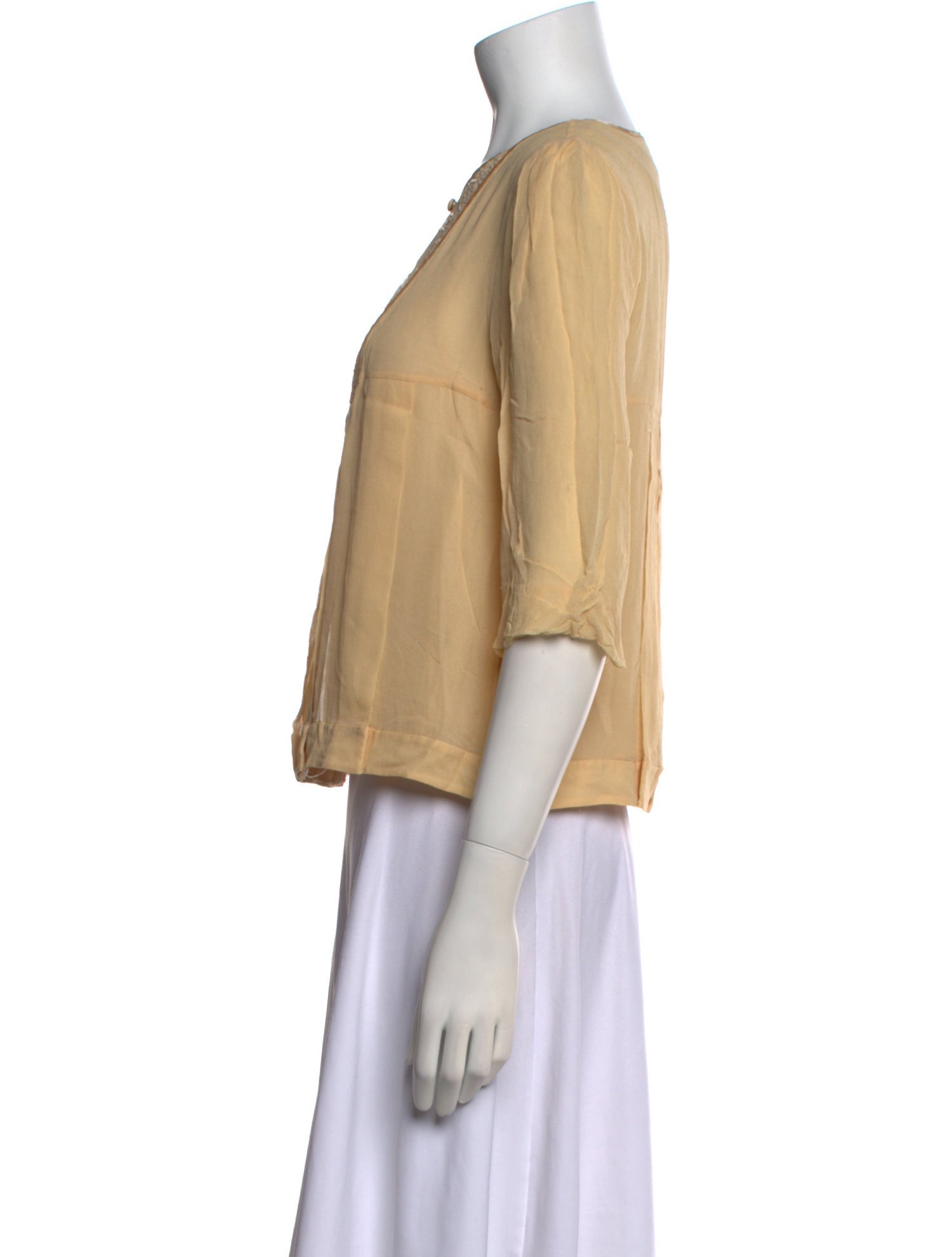 Diane von Furstenberg Silk V-Neck Blouse