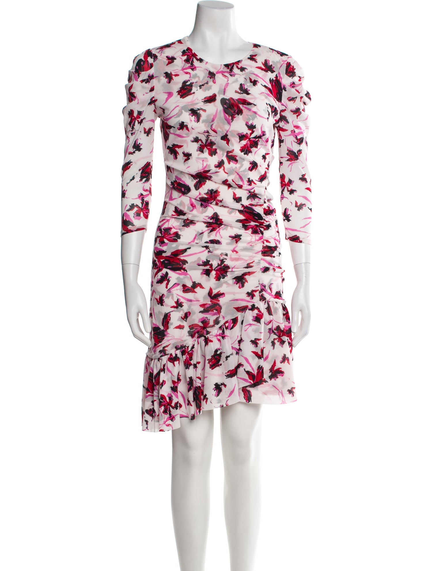 Diane von Furstenberg Floral Print Knee-Length Dress