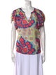 Diane von Furstenberg Silk Printed Blouse