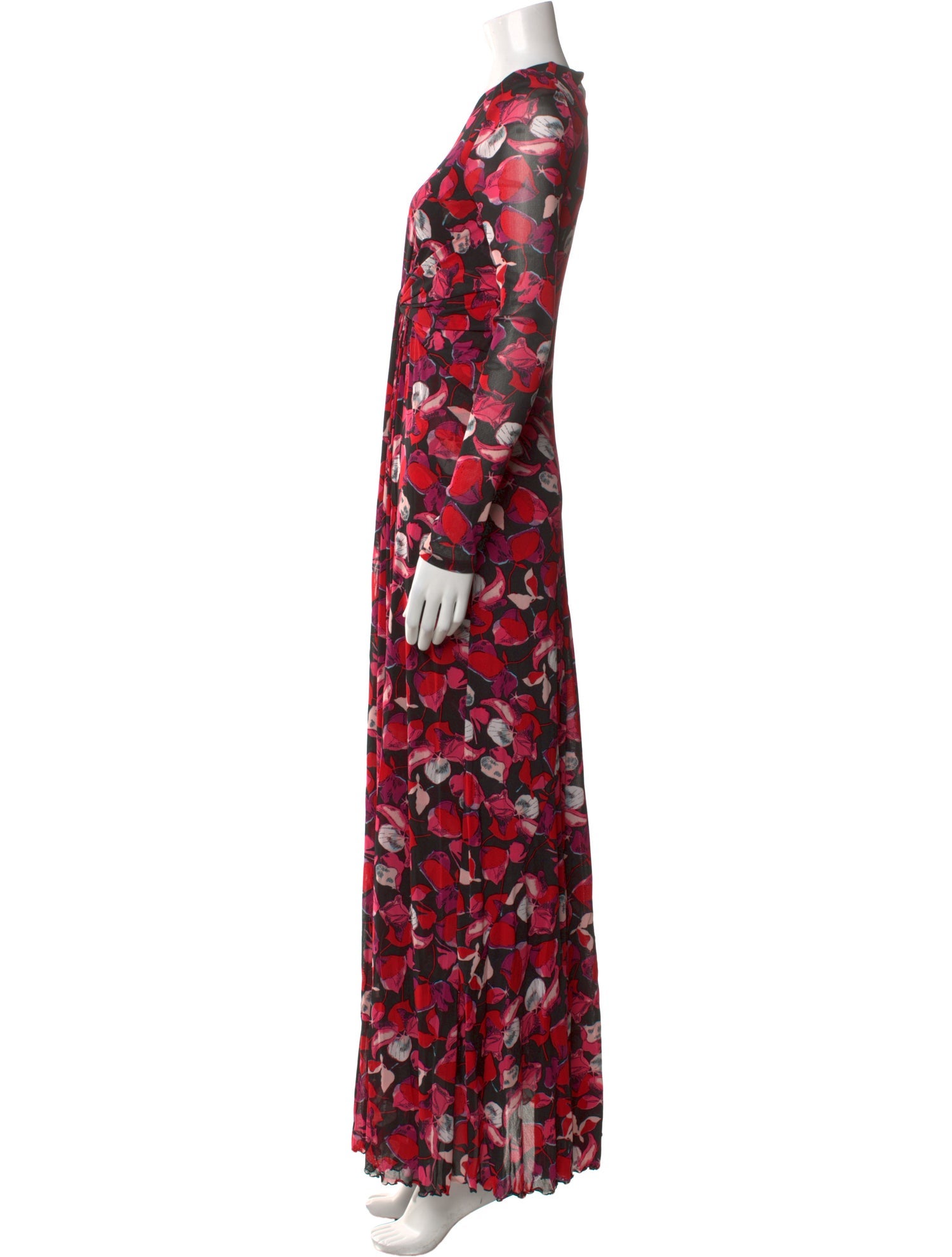 Diane von Furstenberg Floral Print Long Dress
