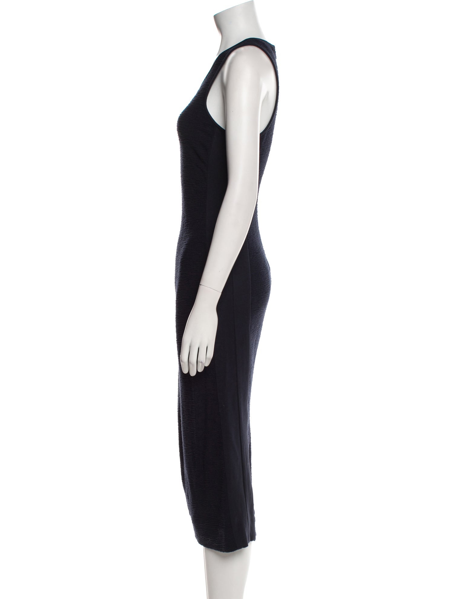 Diane von Furstenberg Scoop Neck Midi Length Dress