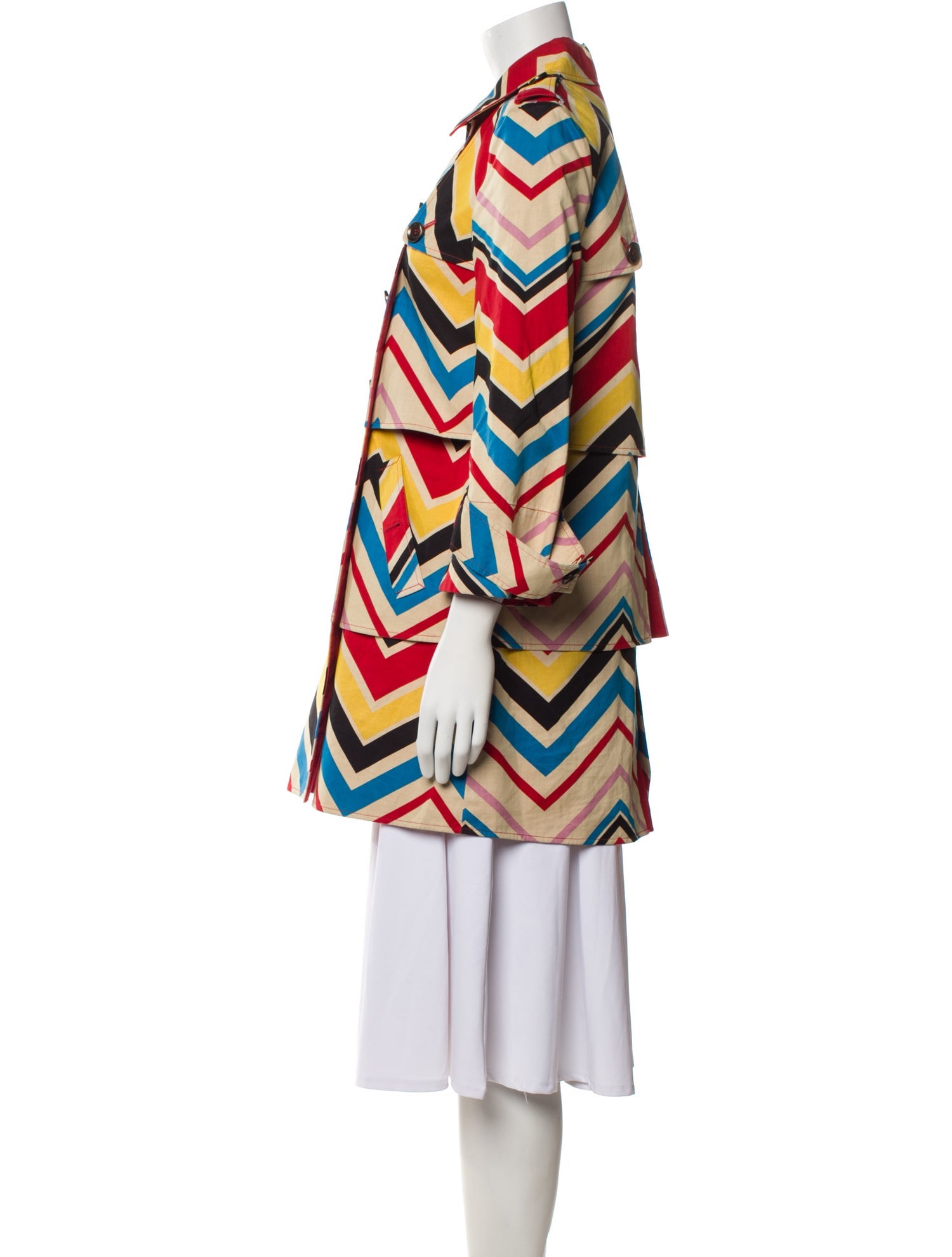 Diane von Furstenberg Printed Trench Coat