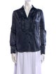 Diane von Furstenberg Silk Long Sleeve Button-Up Top