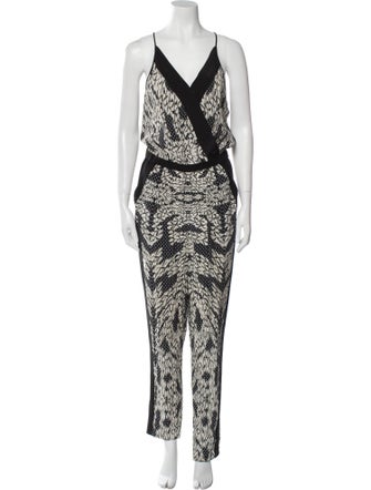 Diane von Furstenberg Silk Printed Jumpsuit