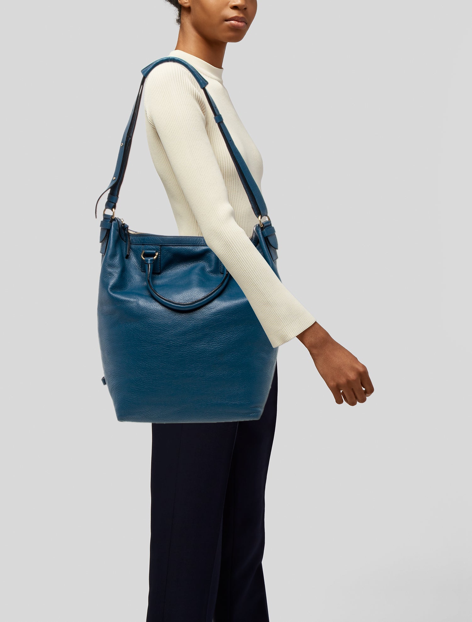 Diane von Furstenberg Leather Top Handle Bag