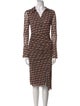 Diane von Furstenberg Printed Midi Length Dress