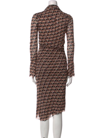Diane von Furstenberg Printed Midi Length Dress