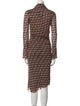Diane von Furstenberg Printed Midi Length Dress