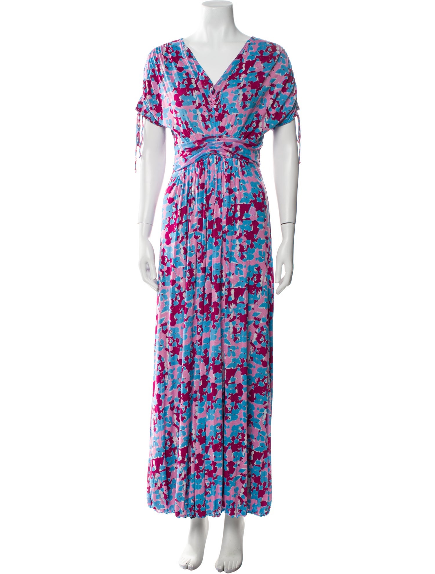 Diane von Furstenberg Floral Print Long Dress