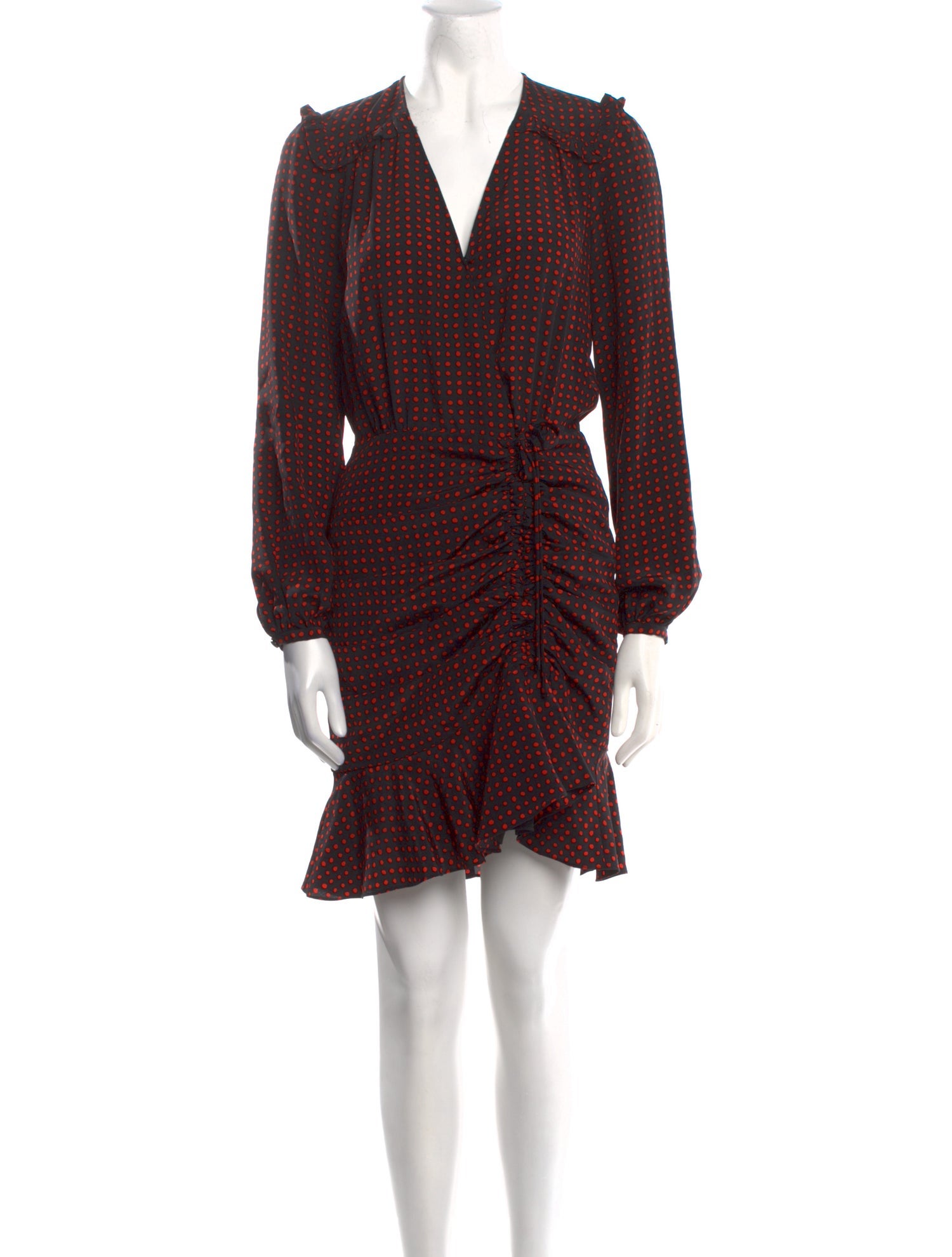 Diane von Furstenberg Polka Dot Print Mini Dress