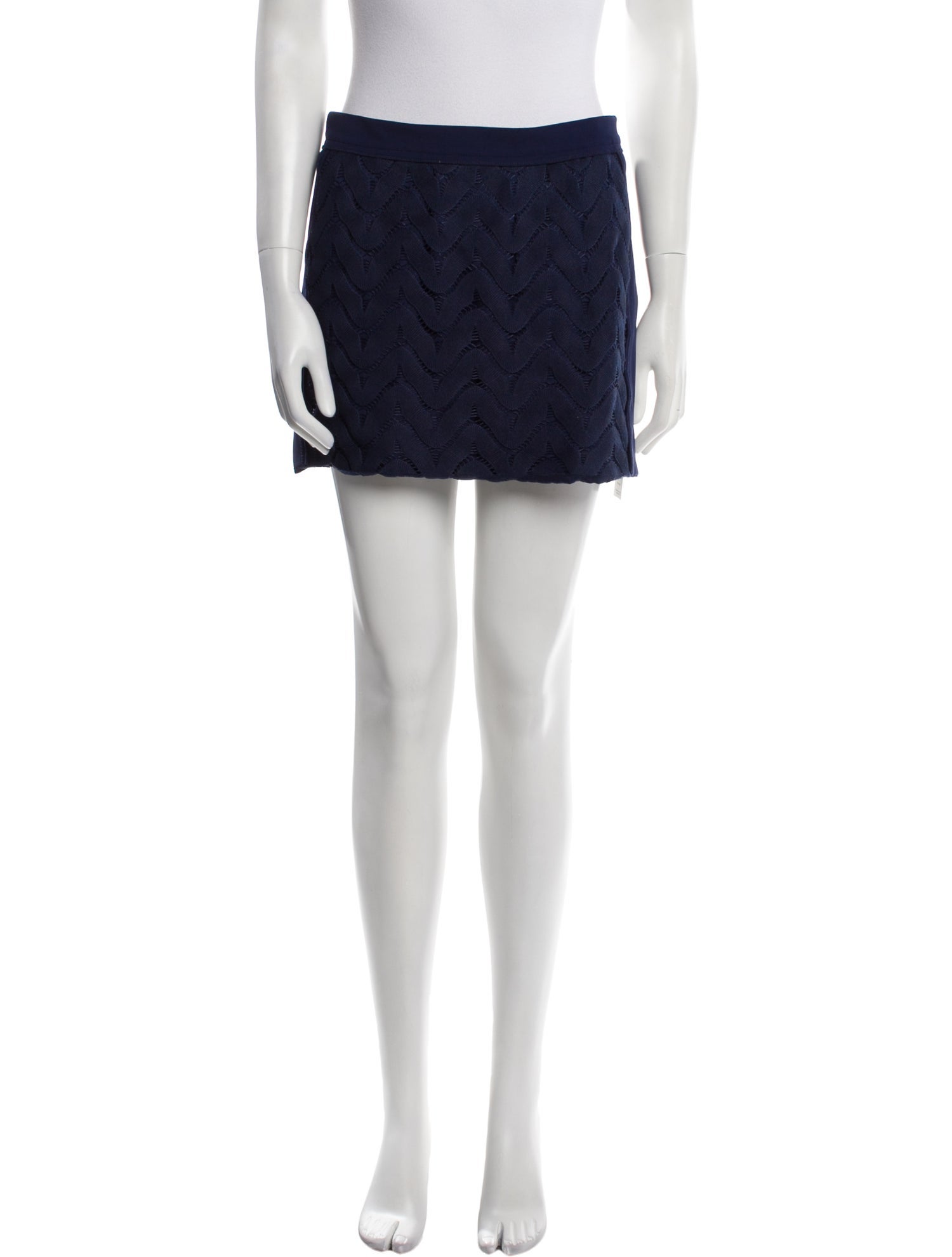 Diane von Furstenberg Lasercut Accents Mini Skirt