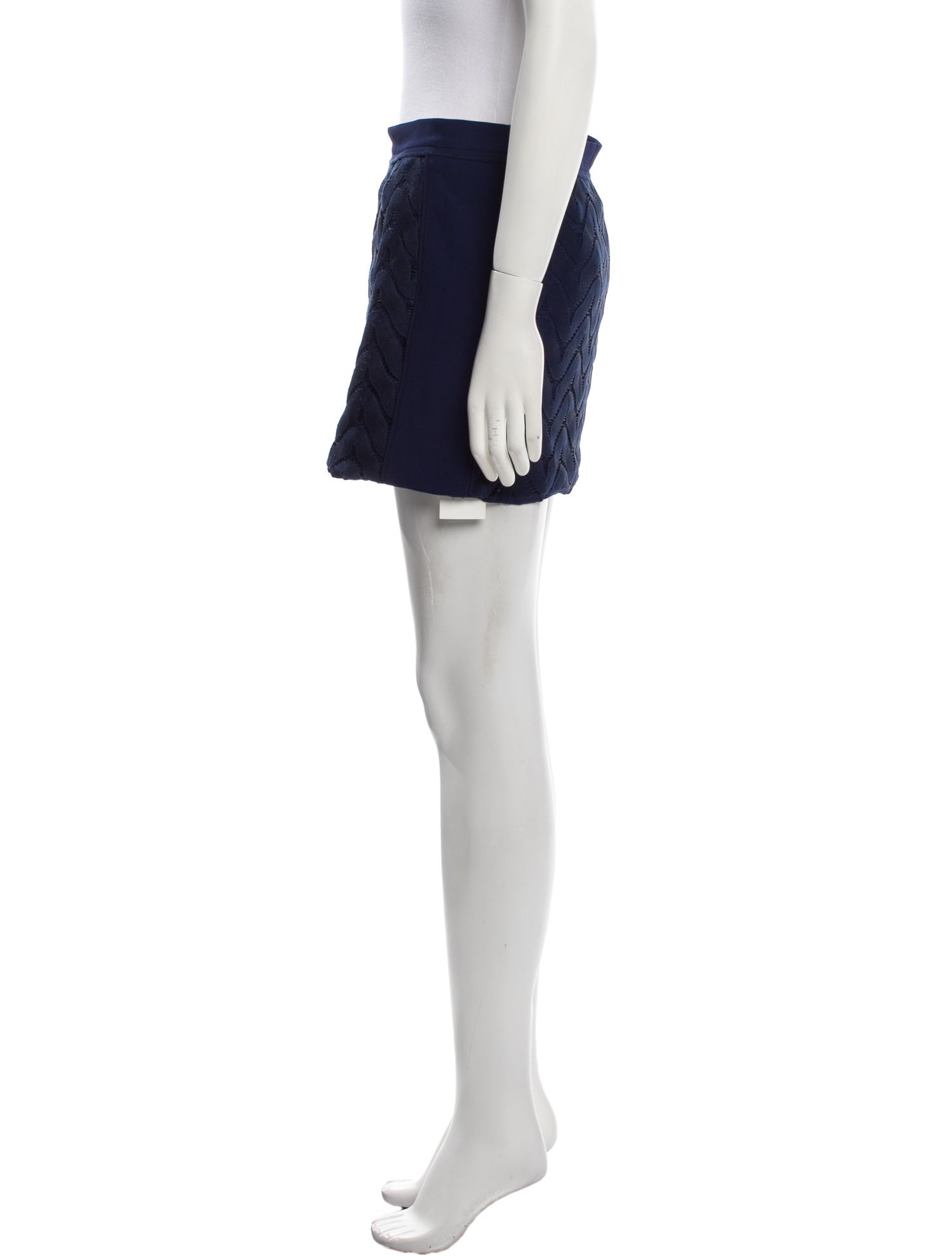 Diane von Furstenberg Lasercut Accents Mini Skirt