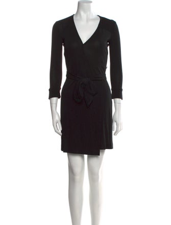 Diane von Furstenberg V-Neck Mini Dress