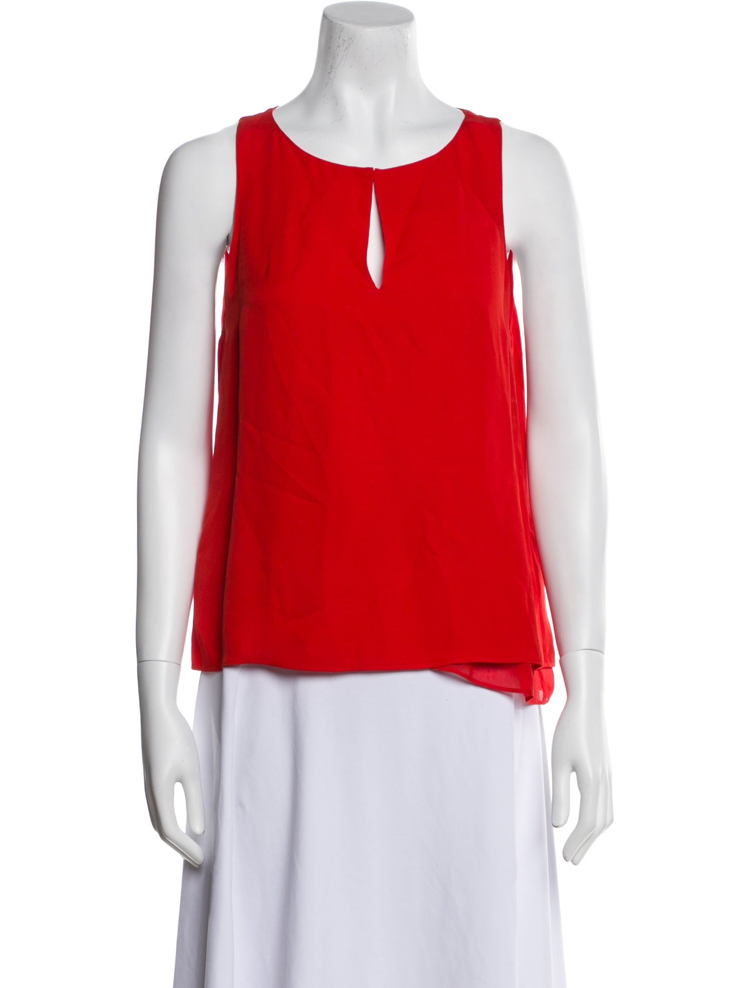 Diane von Furstenberg Silk Scoop Neck Top