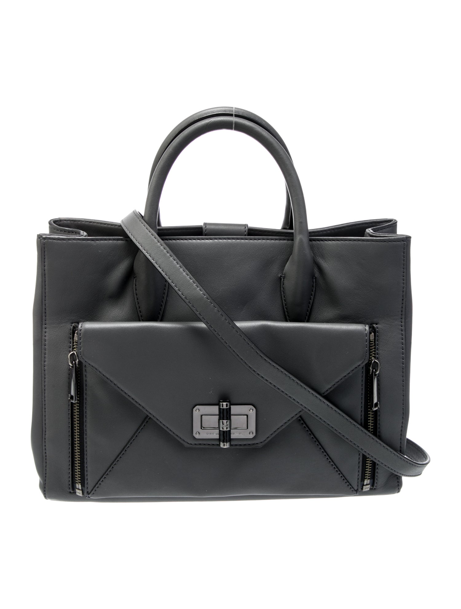 Diane von Furstenberg Leather Top Handle Bag