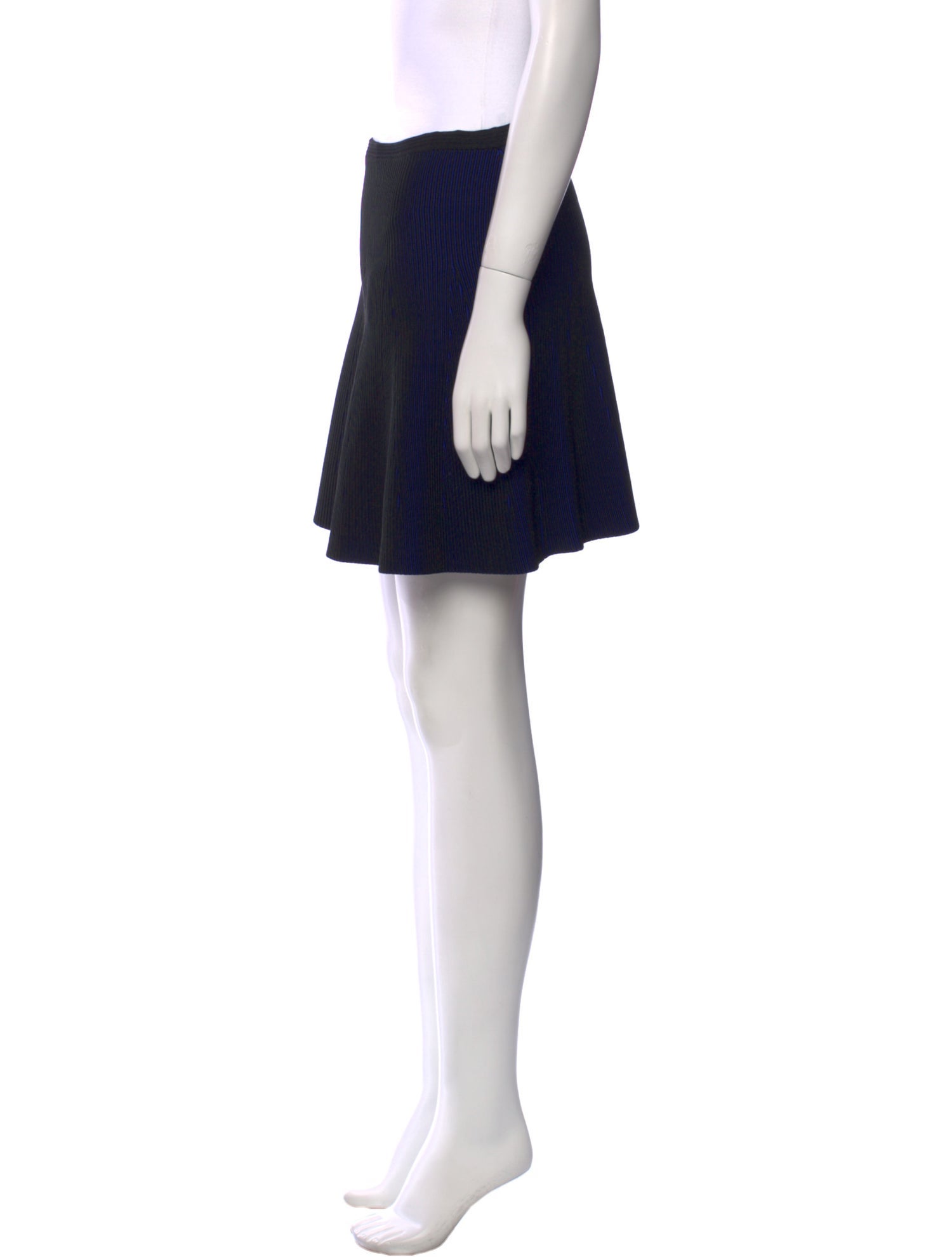 Diane von Furstenberg Pleated Accents Mini Skirt