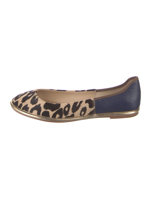 Diane von Furstenberg Ponyhair Animal Print Flats