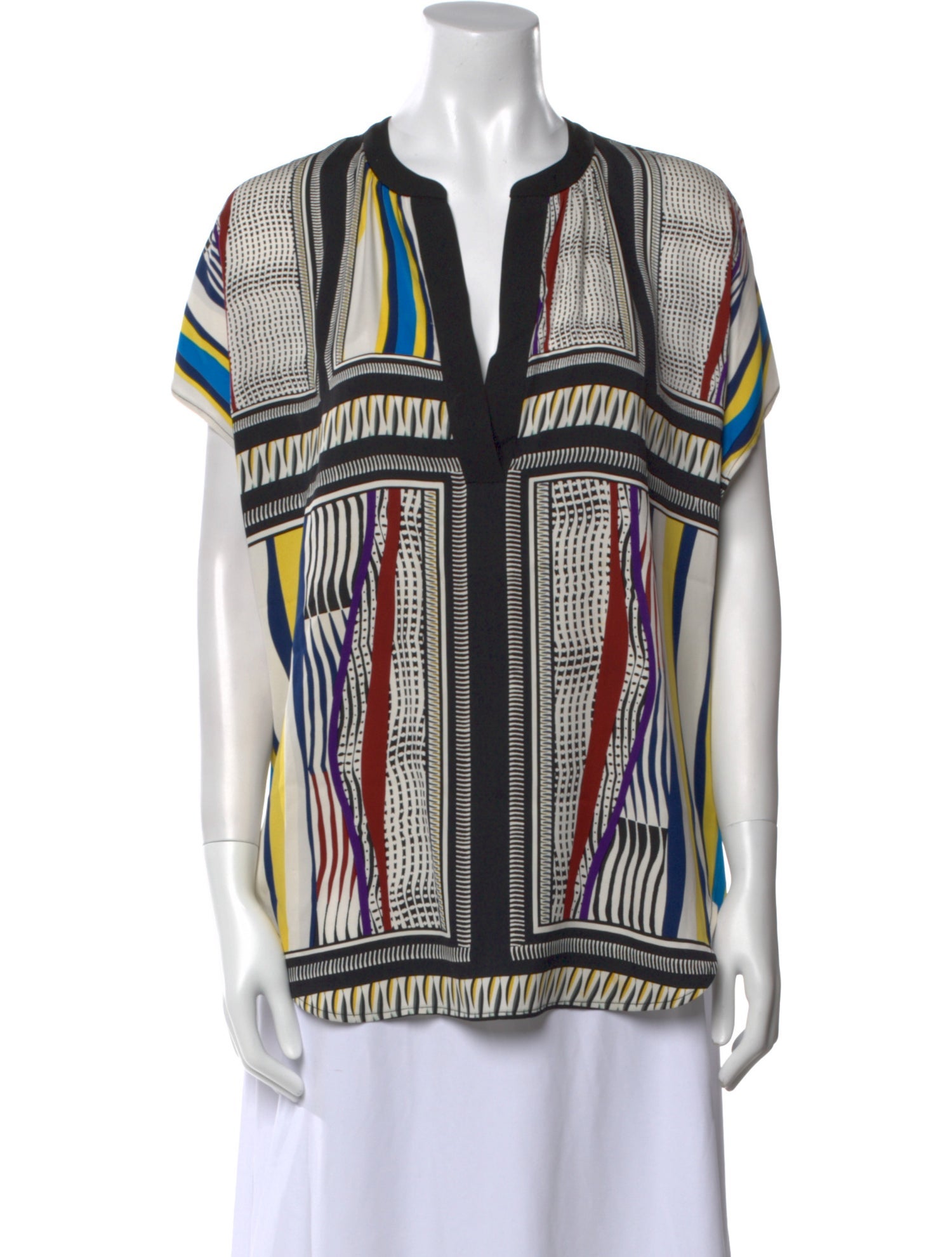 Diane von Furstenberg Silk Printed Blouse