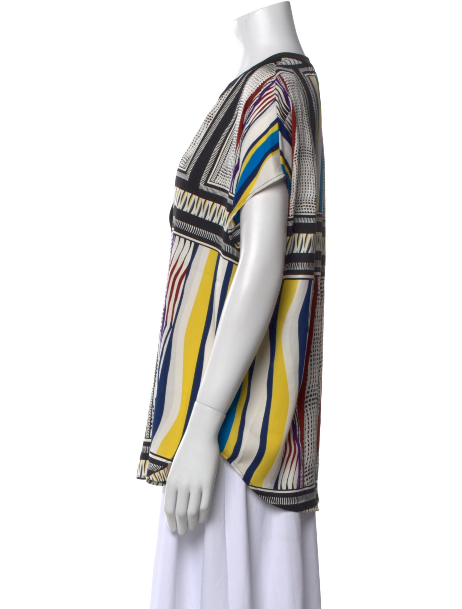 Diane von Furstenberg Silk Printed Blouse