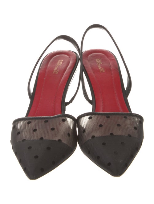 Diane von Furstenberg Mesh Mesh Accents Slingback Pumps
