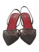 Diane von Furstenberg Mesh Mesh Accents Slingback Pumps