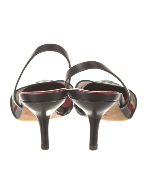 Diane von Furstenberg Mesh Mesh Accents Slingback Pumps