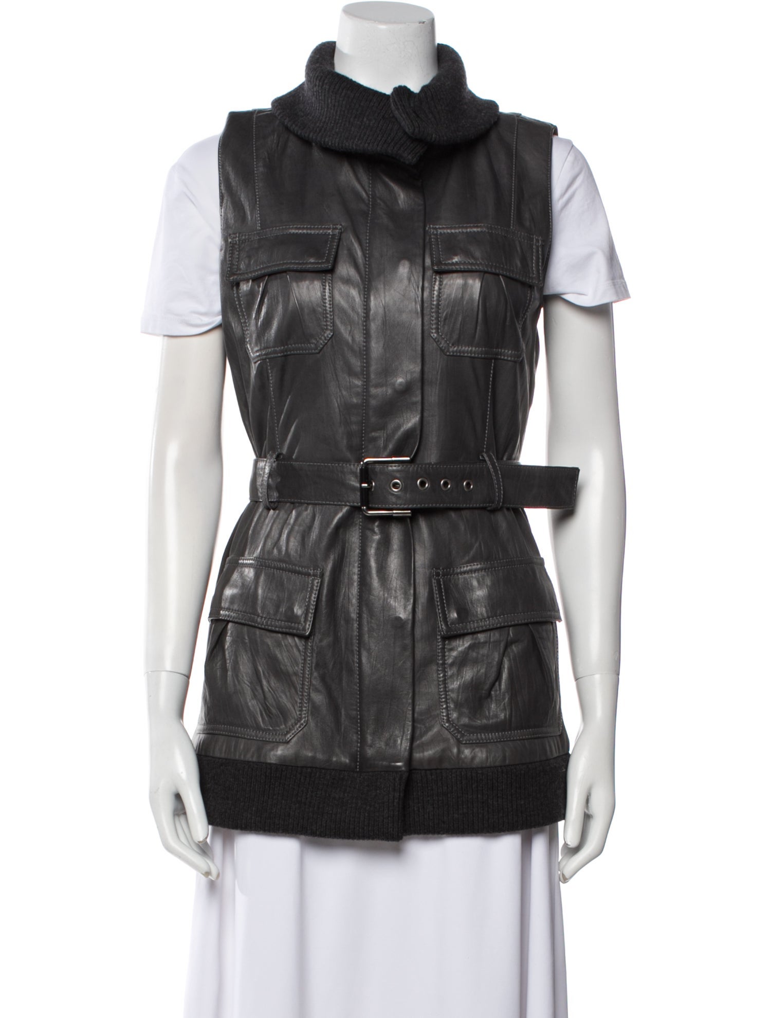 Diane von Furstenberg Leather Vest