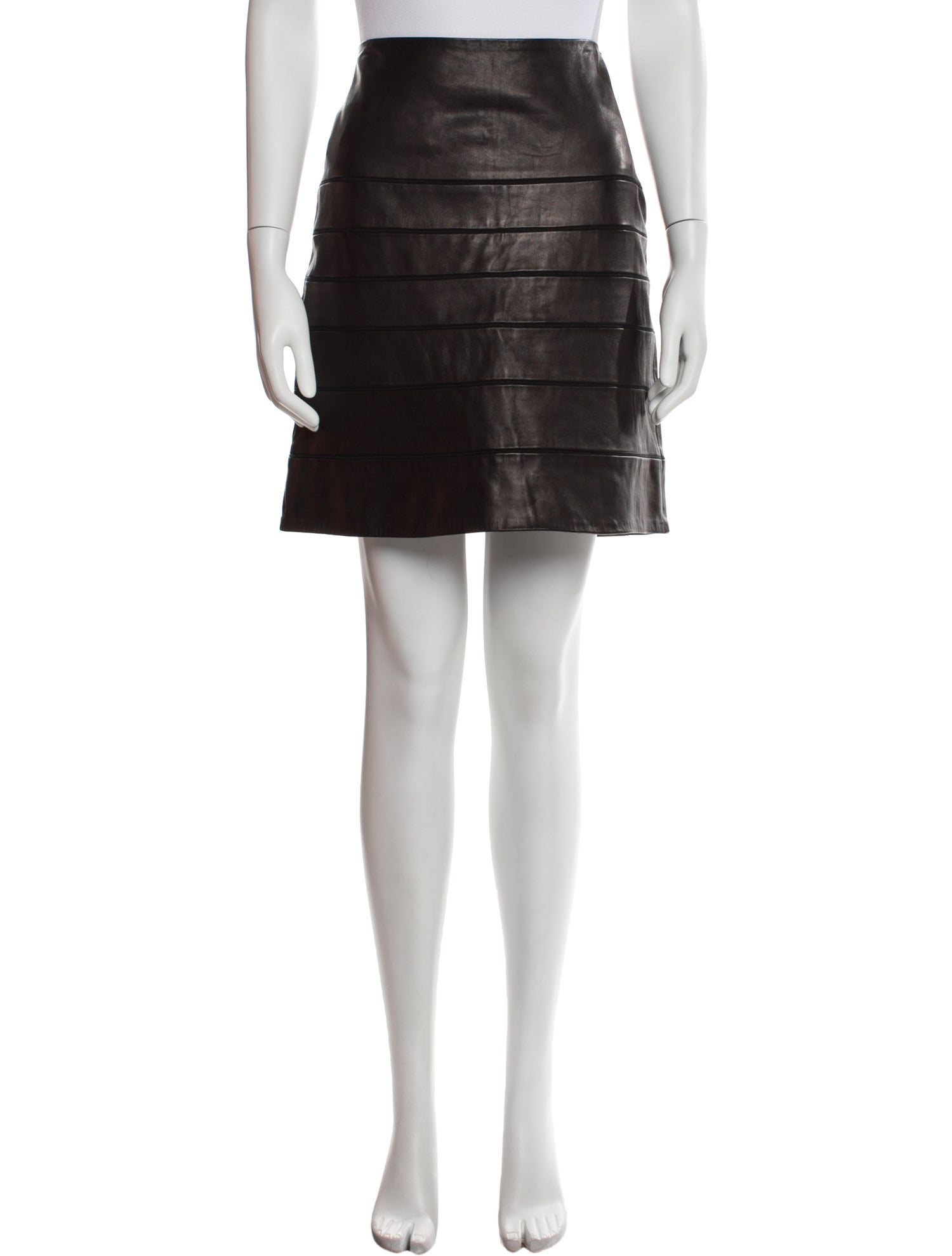 Diane von Furstenberg Leather Mini Skirt w/ Tags