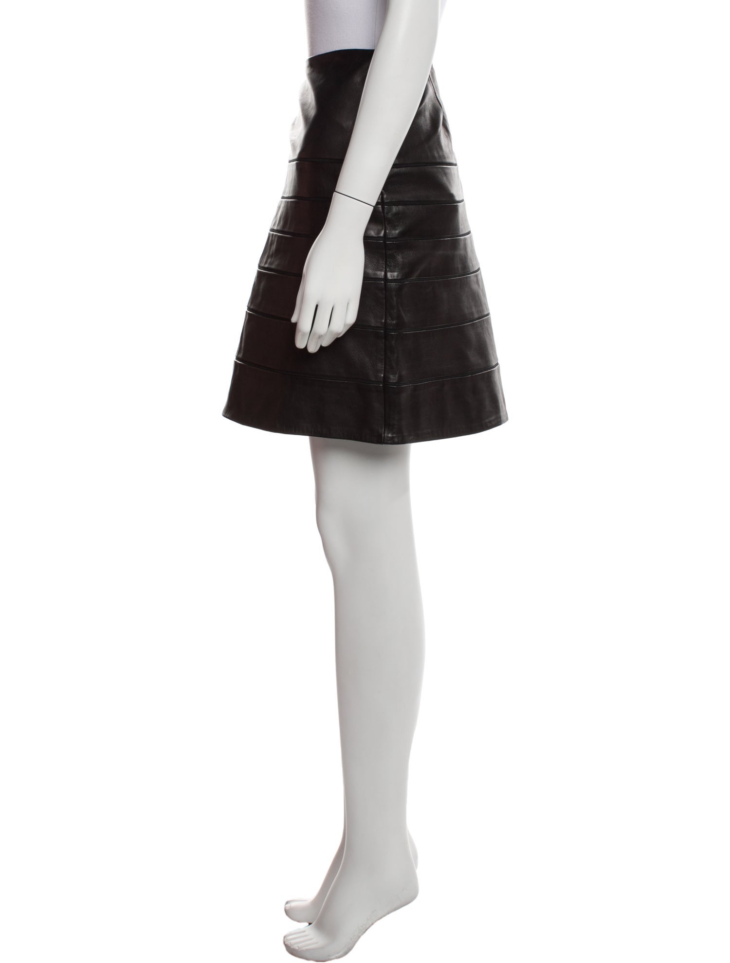 Diane von Furstenberg Leather Mini Skirt w/ Tags