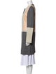 Diane von Furstenberg Wool Colorblock Pattern Coat