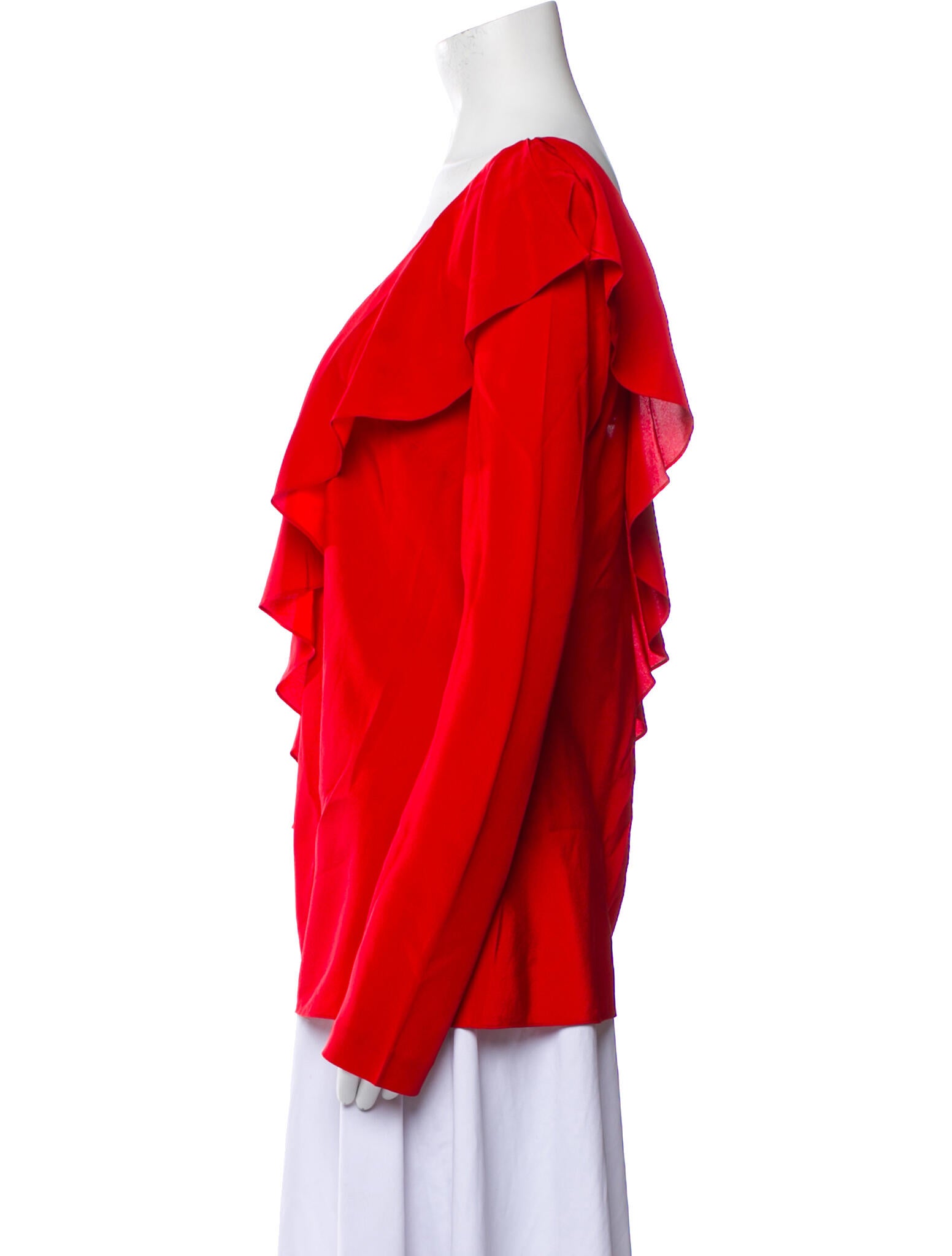 Diane von Furstenberg Silk V-Neck Blouse