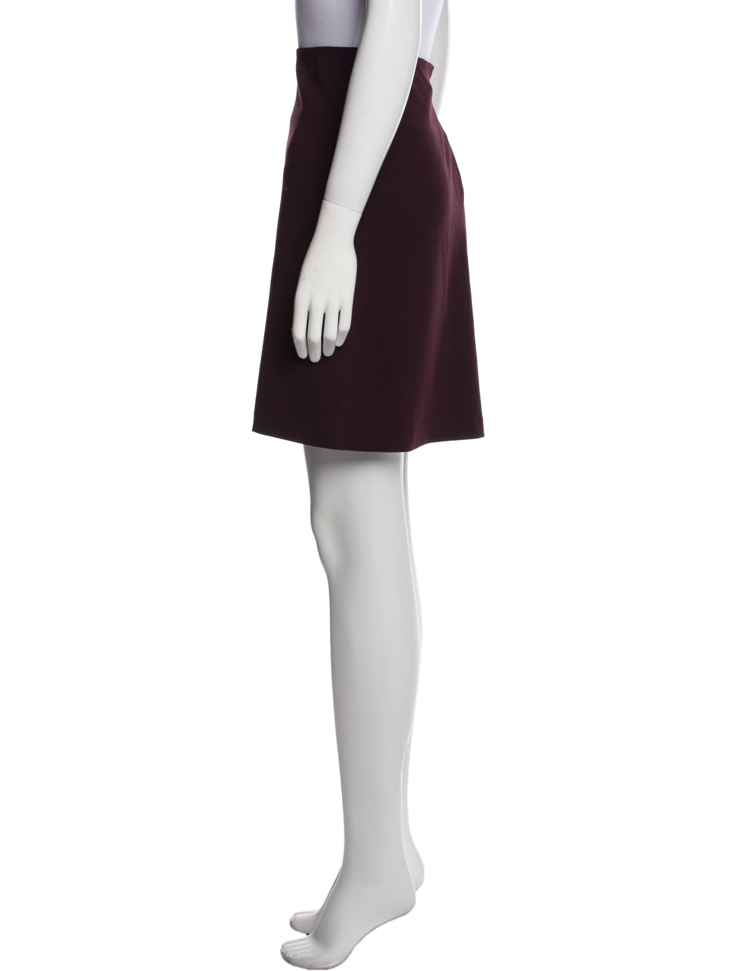 Diane von Furstenberg Pleated Accents Mini Skirt