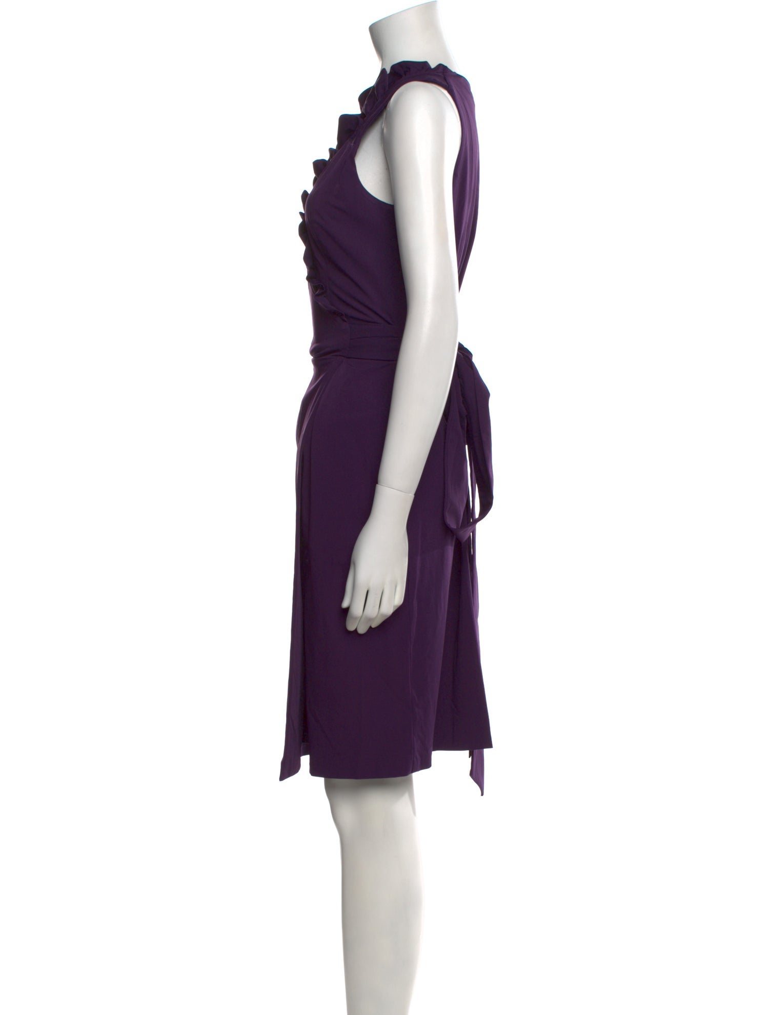 Diane von Furstenberg V-Neck Knee-Length Dress