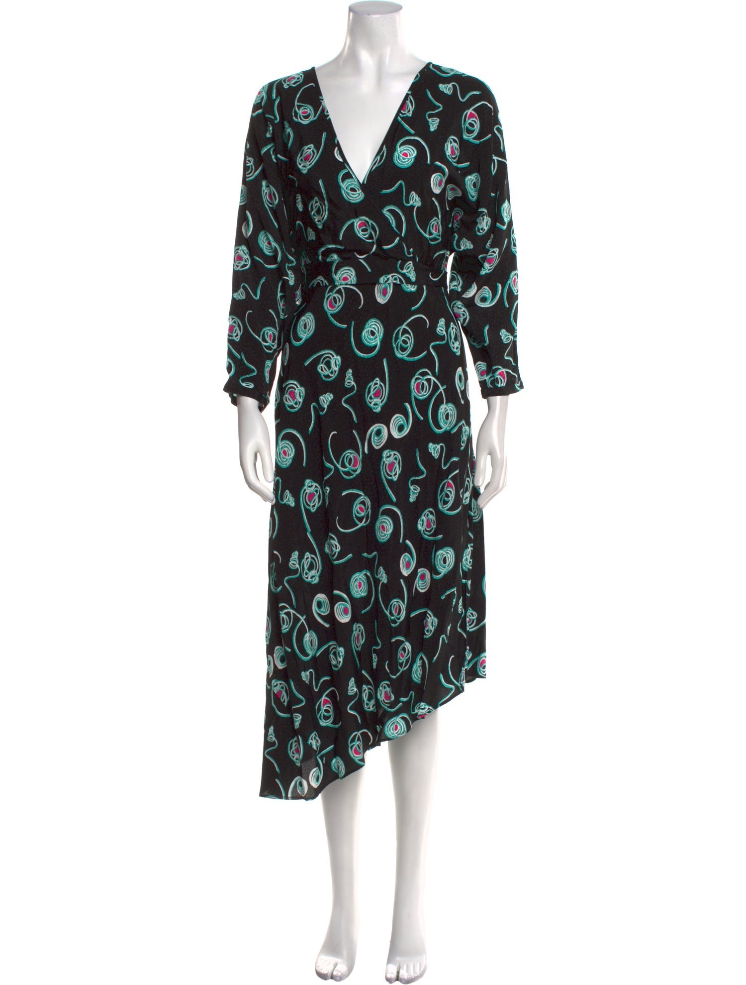 Diane von Furstenberg Printed Knee-Length Dress w/ Tags