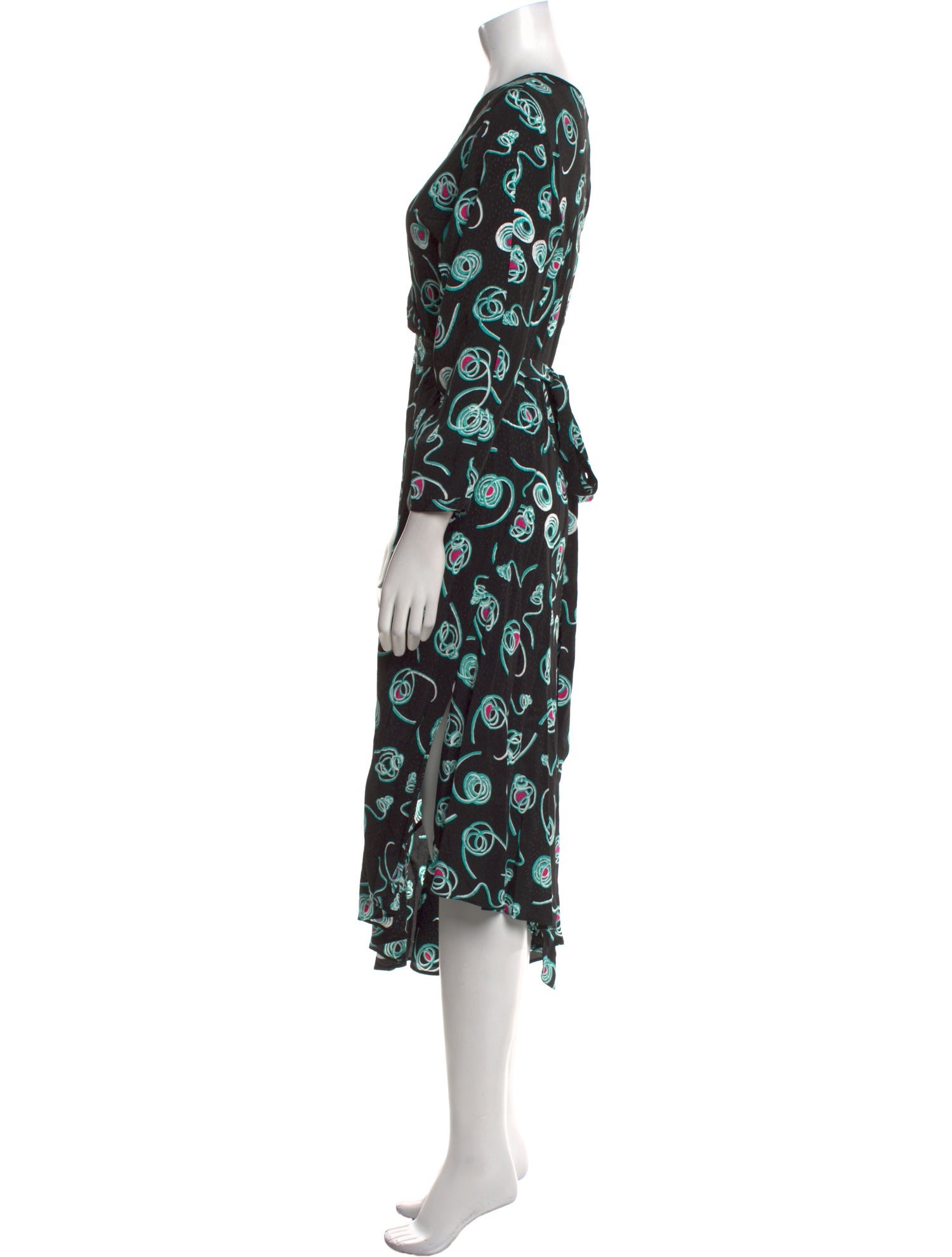 Diane von Furstenberg Printed Knee-Length Dress w/ Tags