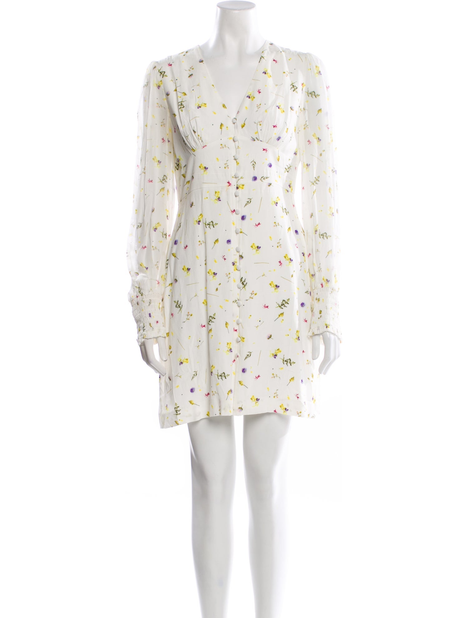 Diane von Furstenberg Floral Print Mini Dress