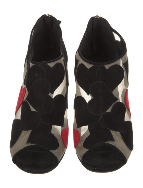 Diane von Furstenberg Suede Animal Print T-Strap Pumps
