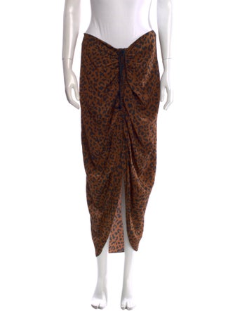 Diane von Furstenberg Silk Midi Length Skirt