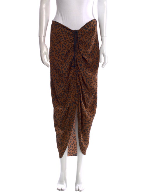 Diane von Furstenberg Silk Midi Length Skirt