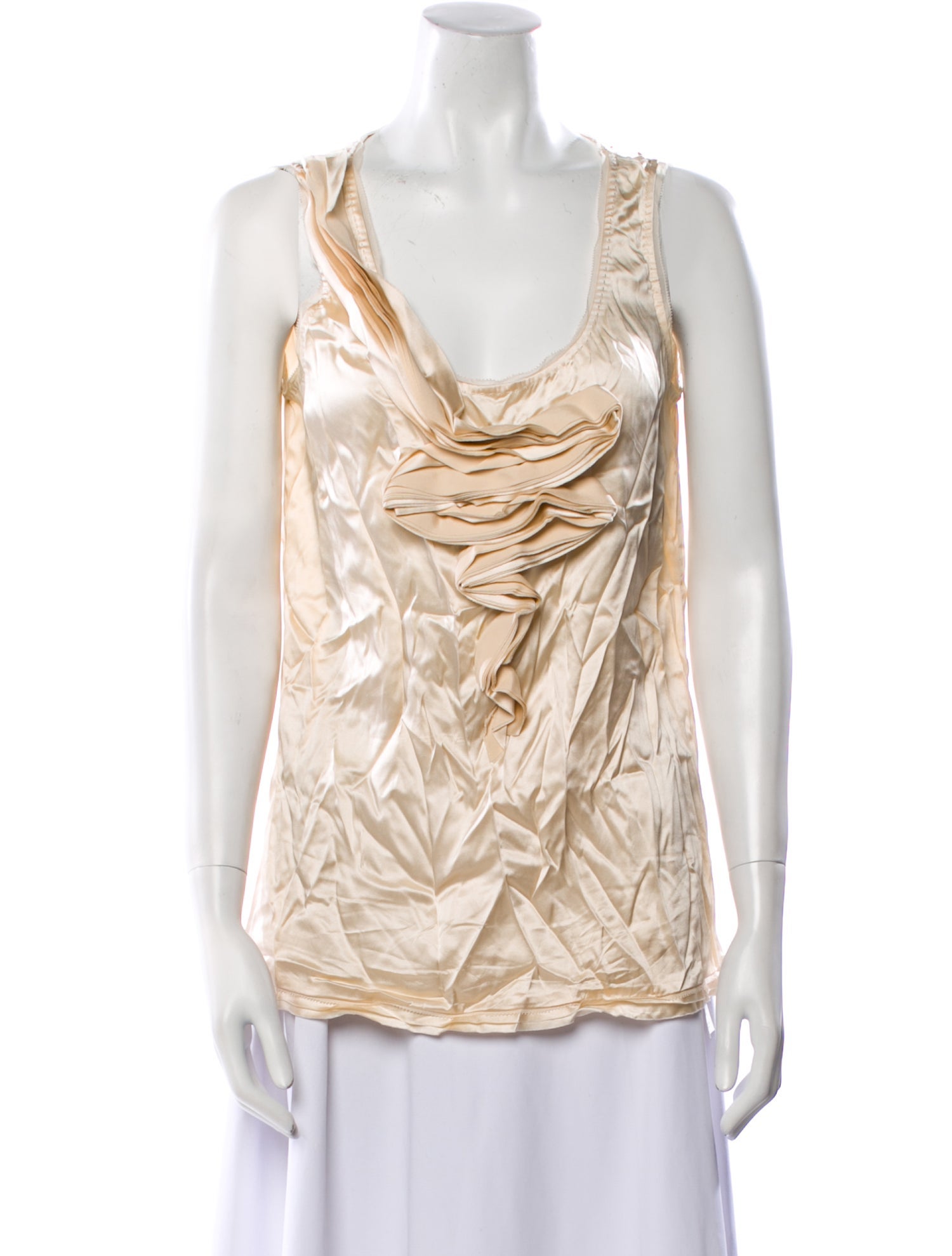Diane von Furstenberg Silk Cowl Neck Top