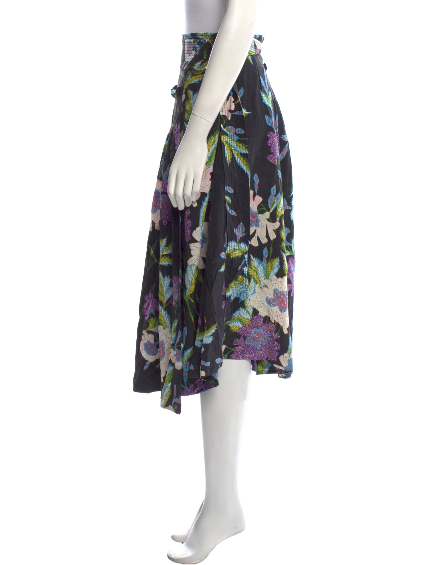 Diane von Furstenberg Silk Midi Length Skirt