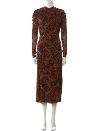 Diane von Furstenberg Printed Long Dress