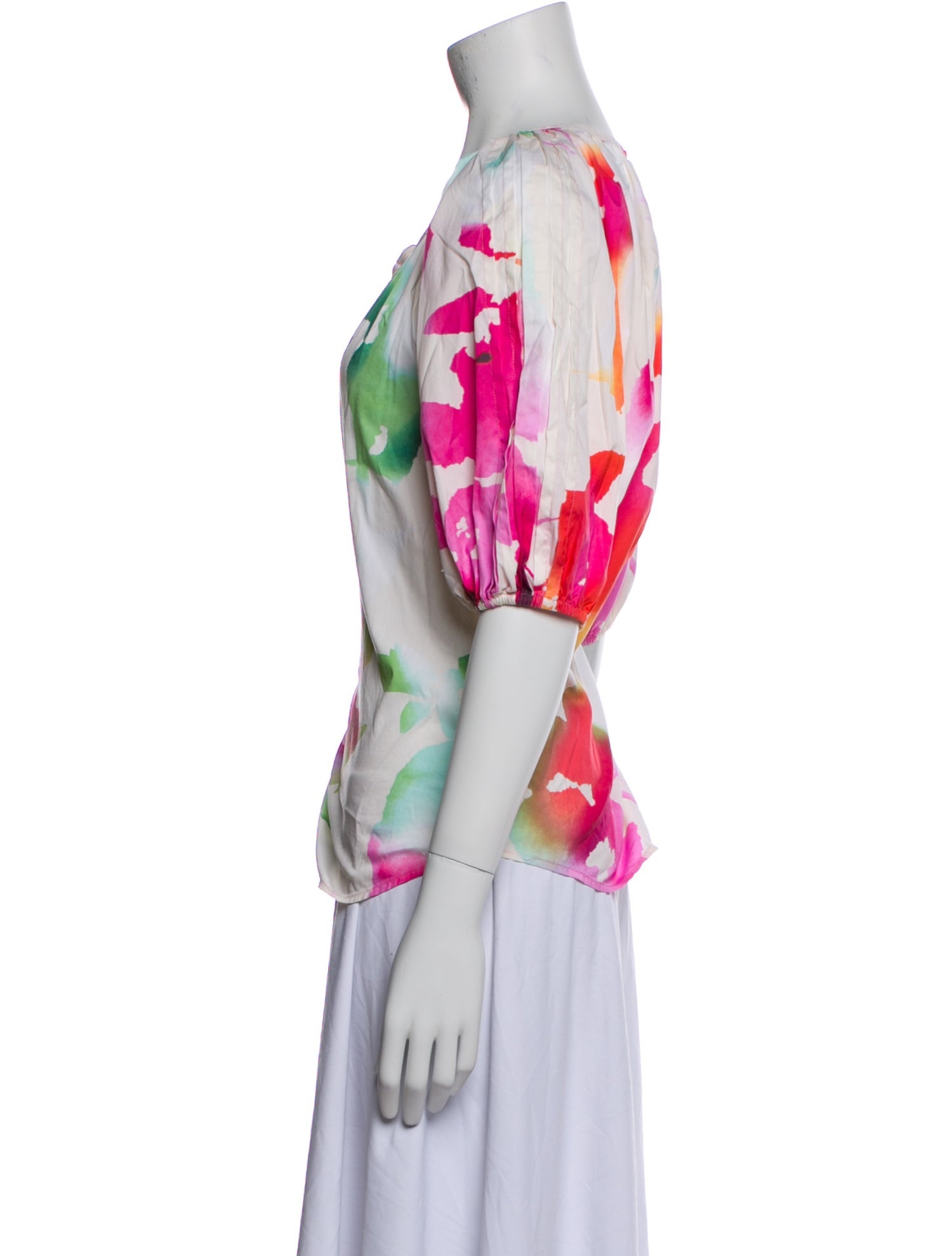 Diane von Furstenberg Printed V-Neck Top