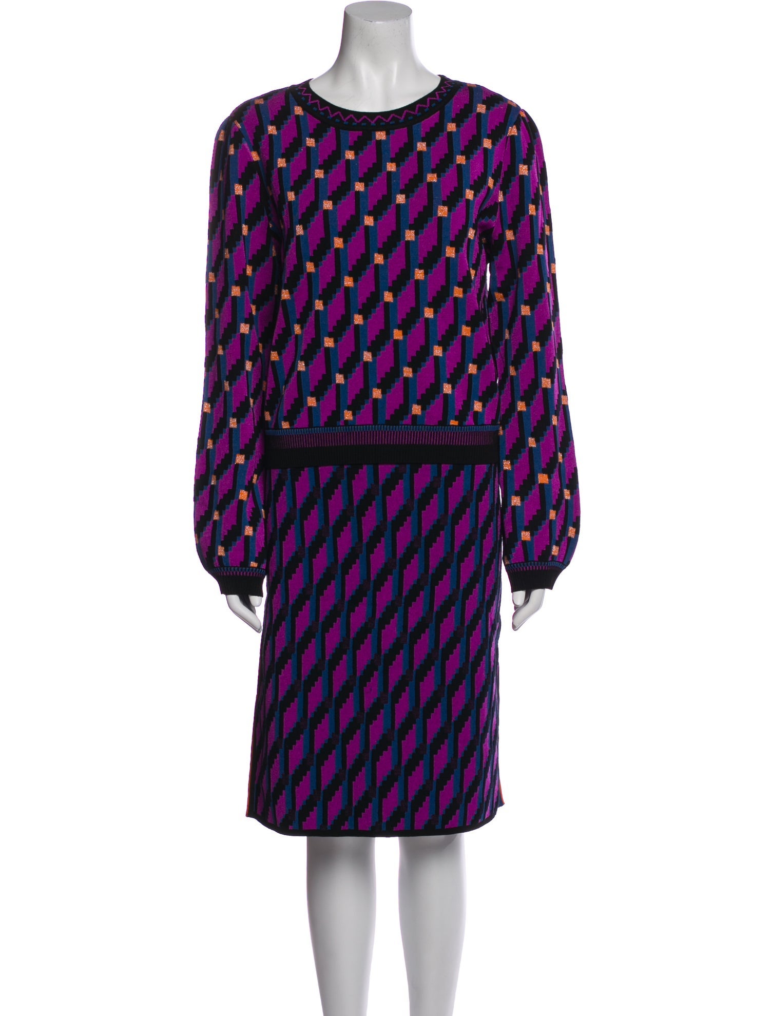 Diane von Furstenberg Printed Skirt Suit w/ Tags