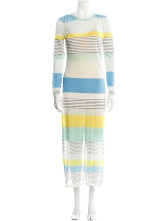 Diane von Furstenberg Striped Long Dress