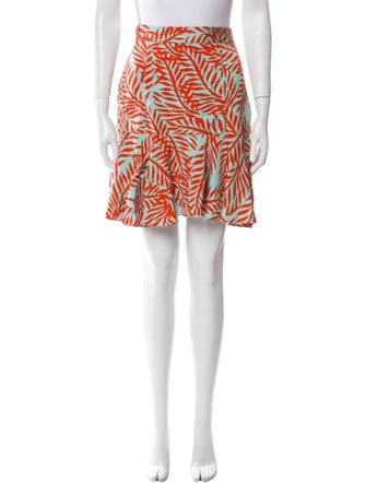 Diane von Furstenberg Printed Mini Skirt